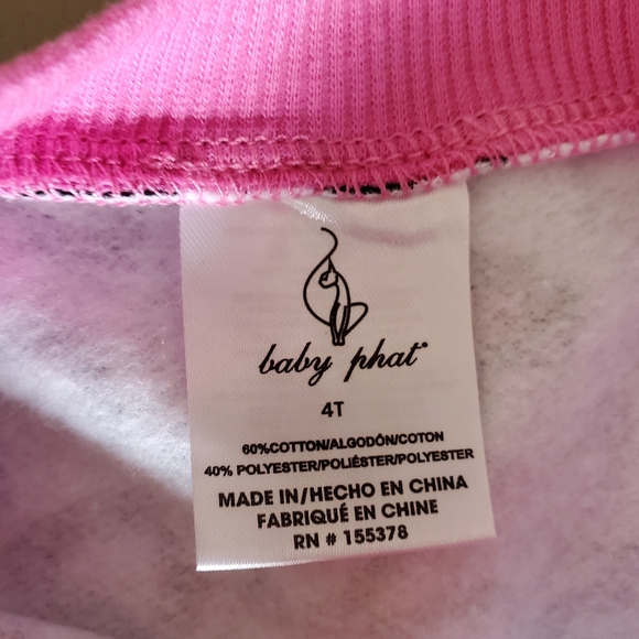 BABY PHAT Girls 2 Piece Set Size 4T - Picture 4 of 5